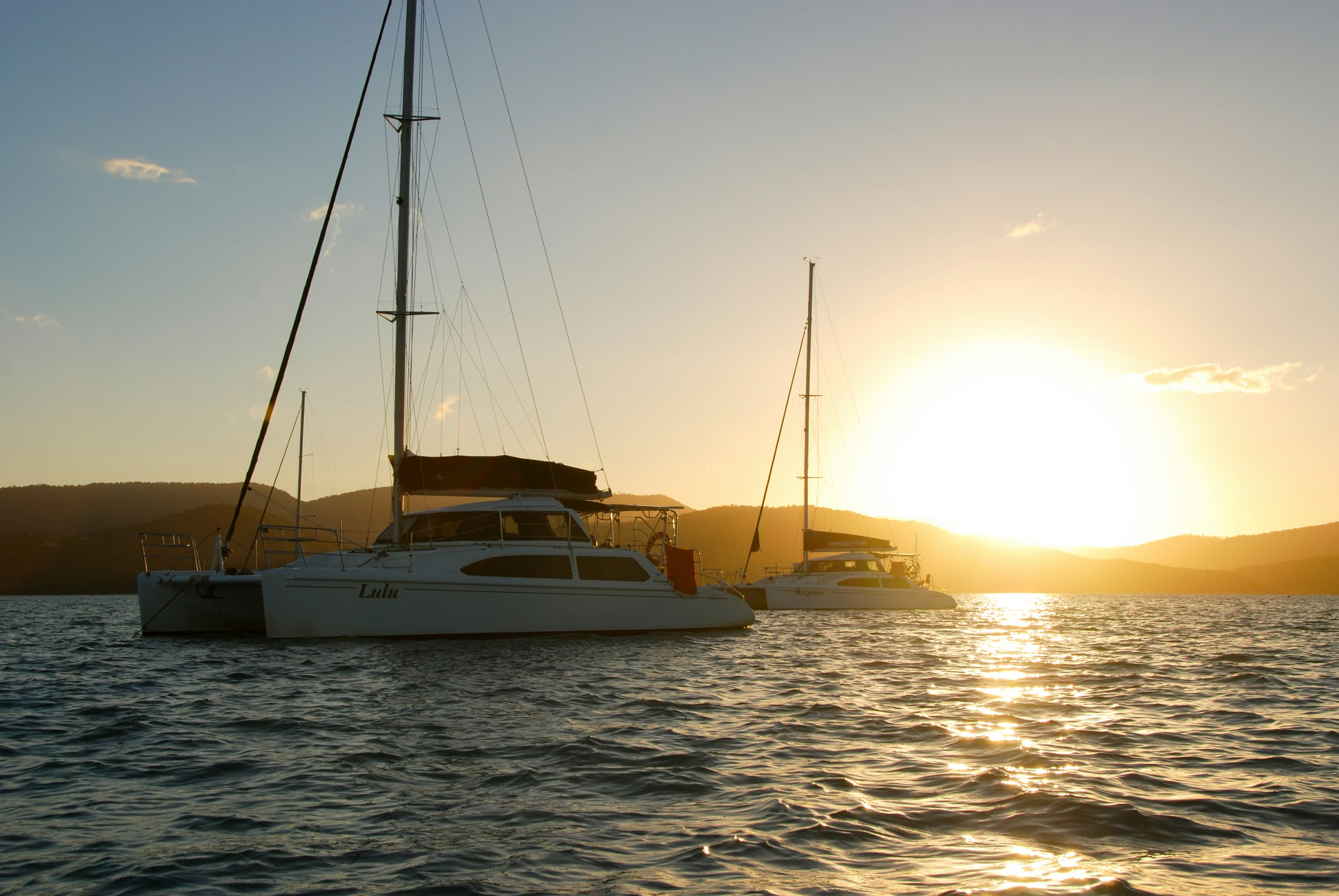 Catamarans in Whitsundays