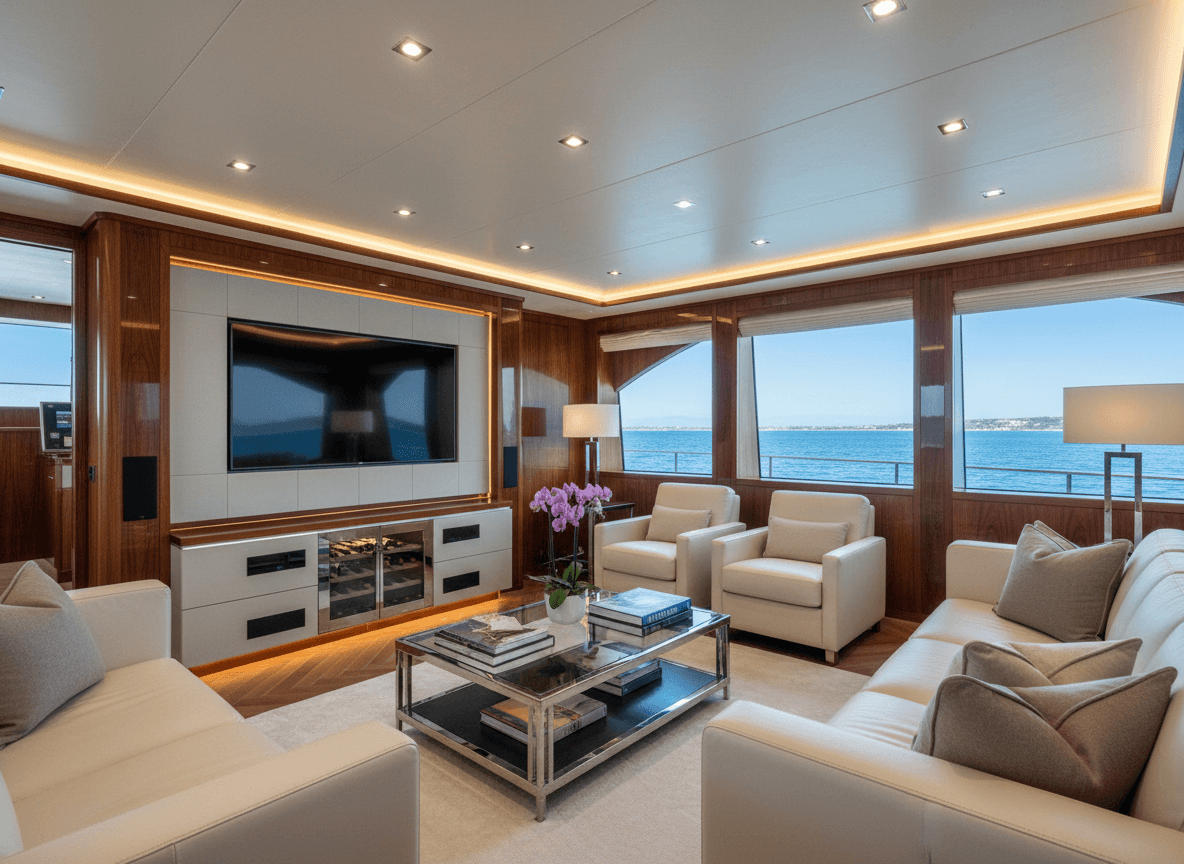 Luxury Yacht Interior Premium Amenities