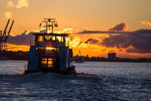 Boating into Sunset MatesBoat