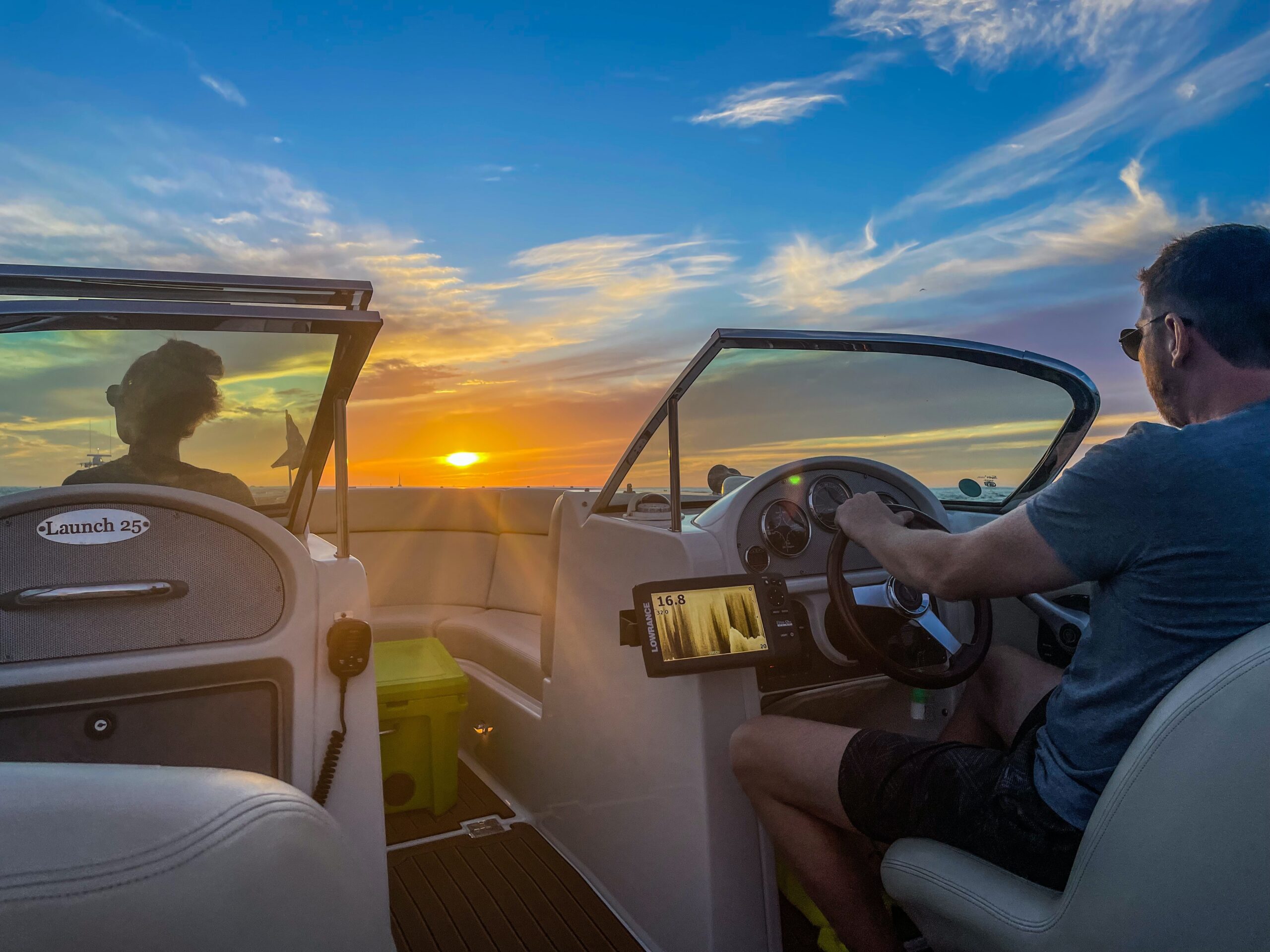 Boating Into Sunset