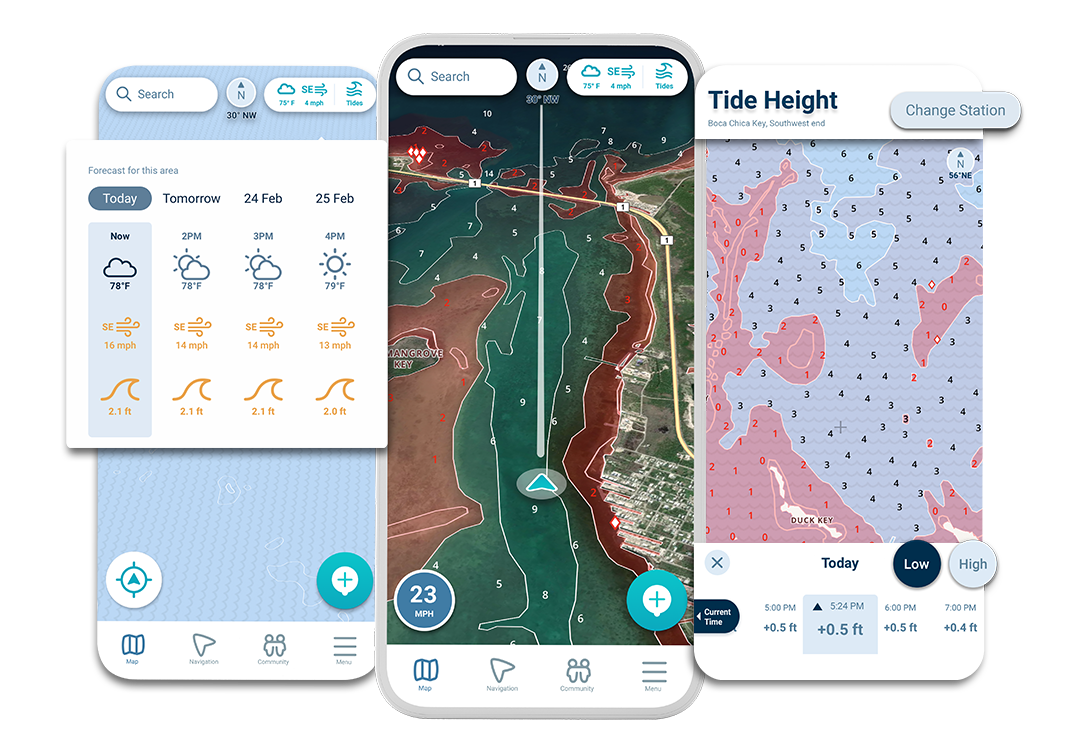 Wavve boating app images